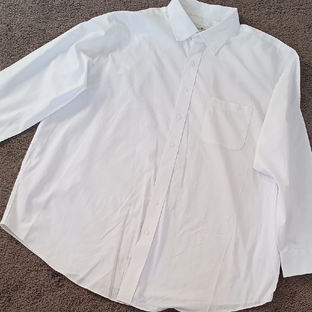 Oak Hill brand white button-down dress shirt. Size XL
